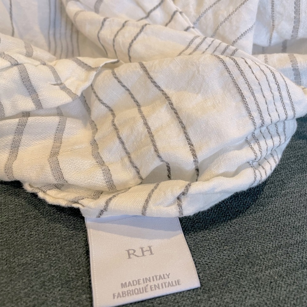 RESTORATION HARDWARE Italian Linen Duvet Cover